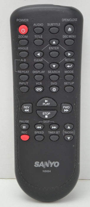 Sanyo NB694 DVD VCR Combo Player Remote Control-Remote-SpenCertified-refurbished-vintage-electonics