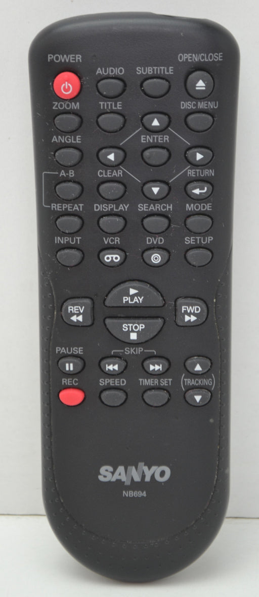 Sanyo NB694 DVD VCR Combo Player Remote Control-Remote-SpenCertified-refurbished-vintage-electonics
