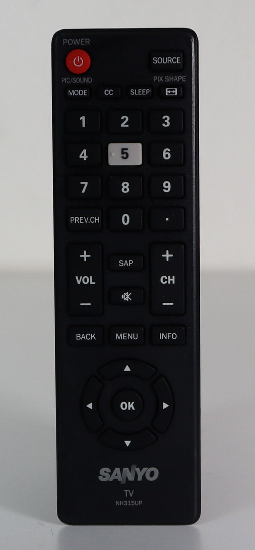 Sanyo NH315UP Remote Control for TV FW32D06F FW32D06F-B FW40D06F FW40D06F-B FW40D36F FW40D36F-B FW43D25F FW43D25F-B FW50D36F-Remote Controls-SpenCertified-vintage-refurbished-electronics