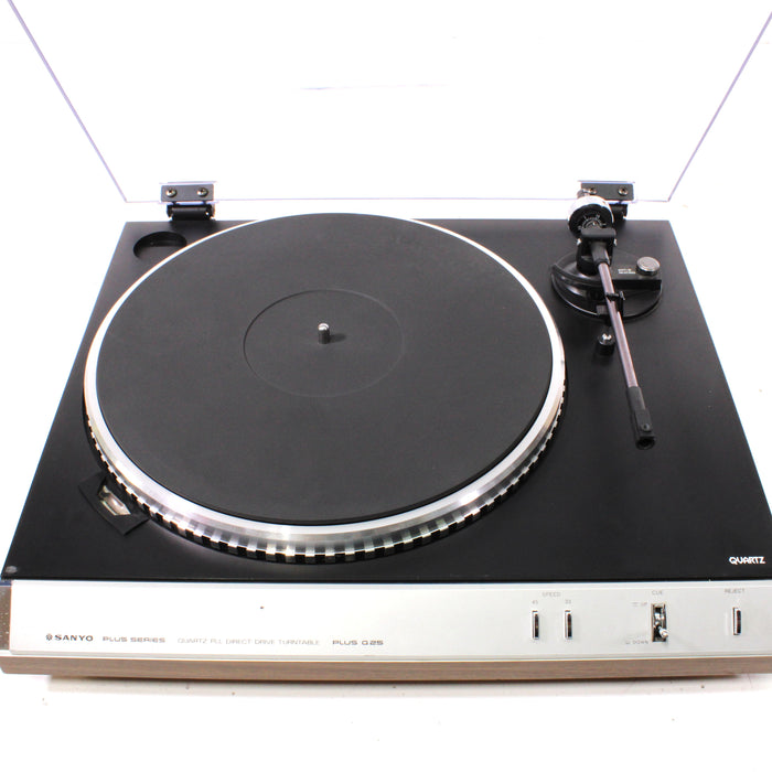Sanyo Plus Q25 Semi-Automatic Direct-Drive Turntable (1979-81)-Turntables & Record Players-SpenCertified-vintage-refurbished-electronics