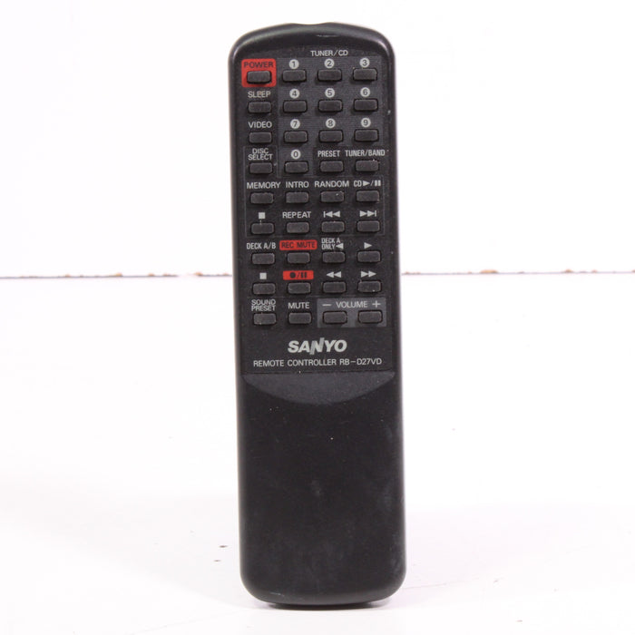 Sanyo RB-D27VD Remote Control for Audio System-Remote Controls-SpenCertified-vintage-refurbished-electronics