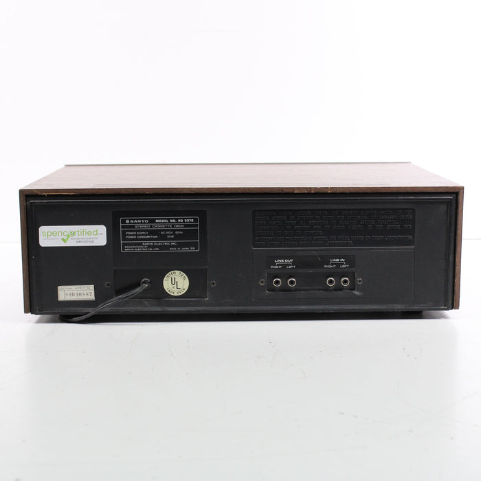 Sanyo RD 5370 Micro-Processor Stereo Cassette Deck (AS IS) (1979)-Cassette Players & Recorders-SpenCertified-vintage-refurbished-electronics