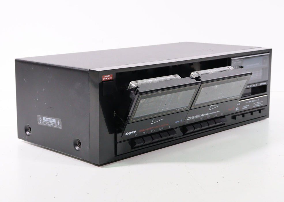 Sanyo RD W41A Double Cassette Tape Deck-Cassette Players & Recorders-SpenCertified-vintage-refurbished-electronics