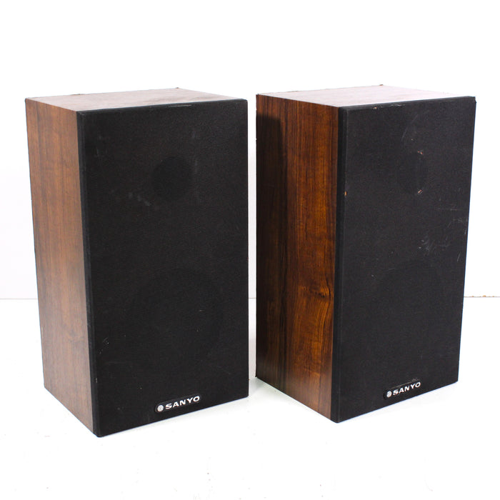 Sanyo ST-80 Vintage 2-Way Speaker Pair Made in USA-Speakers-SpenCertified-vintage-refurbished-electronics