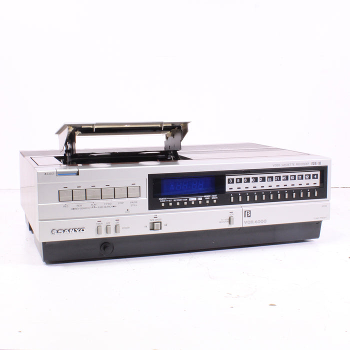 Sanyo VCR 4000 Betacord Top-Loading Betamax Video Cassette Recorder-Betamax Player-SpenCertified-vintage-refurbished-electronics