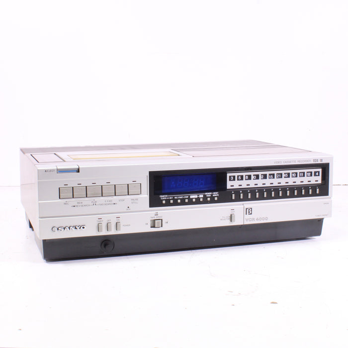 Sanyo VCR 4000 Betacord Top-Loading Betamax Video Cassette Recorder-Betamax Player-SpenCertified-vintage-refurbished-electronics
