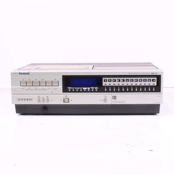 Sanyo VCR 4000 Betacord Top-Loading Betamax Video Cassette Recorder-Betamax Player-SpenCertified-vintage-refurbished-electronics