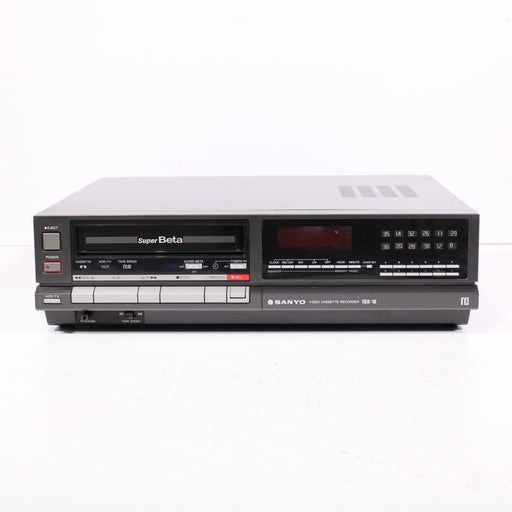 Sanyo VCR 4027 SuperBeta Betamax Video Tape Recorder Player Black (1986)-Betamax Player-SpenCertified-vintage-refurbished-electronics