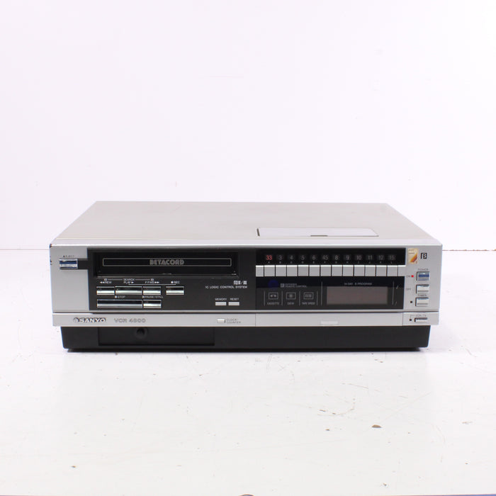 Sanyo VCR-4900 Betacord Beta Hi-Fi VCR 2-Head Recorder (1983)-Betamax Player-SpenCertified-vintage-refurbished-electronics