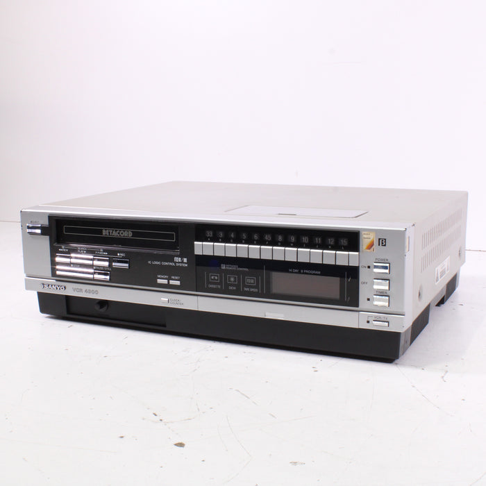 Sanyo VCR-4900 Betacord Beta Hi-Fi VCR 2-Head Recorder (1983)-Betamax Player-SpenCertified-vintage-refurbished-electronics