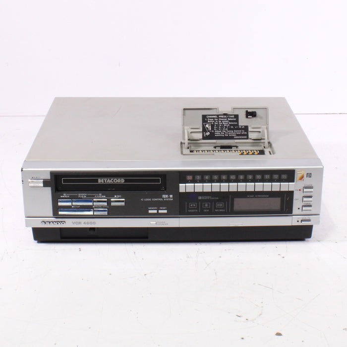 Sanyo VCR-4900 Betacord Beta Hi-Fi VCR 2-Head Recorder (1983)-Betamax Player-SpenCertified-vintage-refurbished-electronics