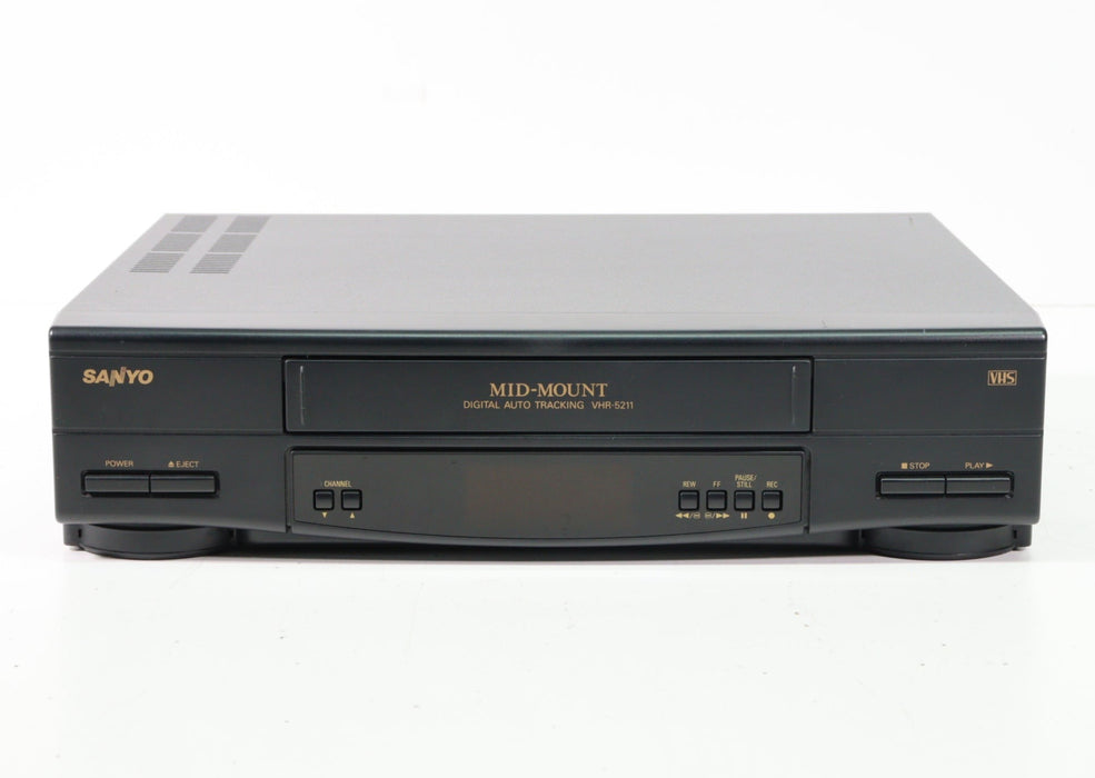 Sanyo VHR-5211 Mid-Mount VCR Video Cassette Recorder-VCRs-SpenCertified-vintage-refurbished-electronics