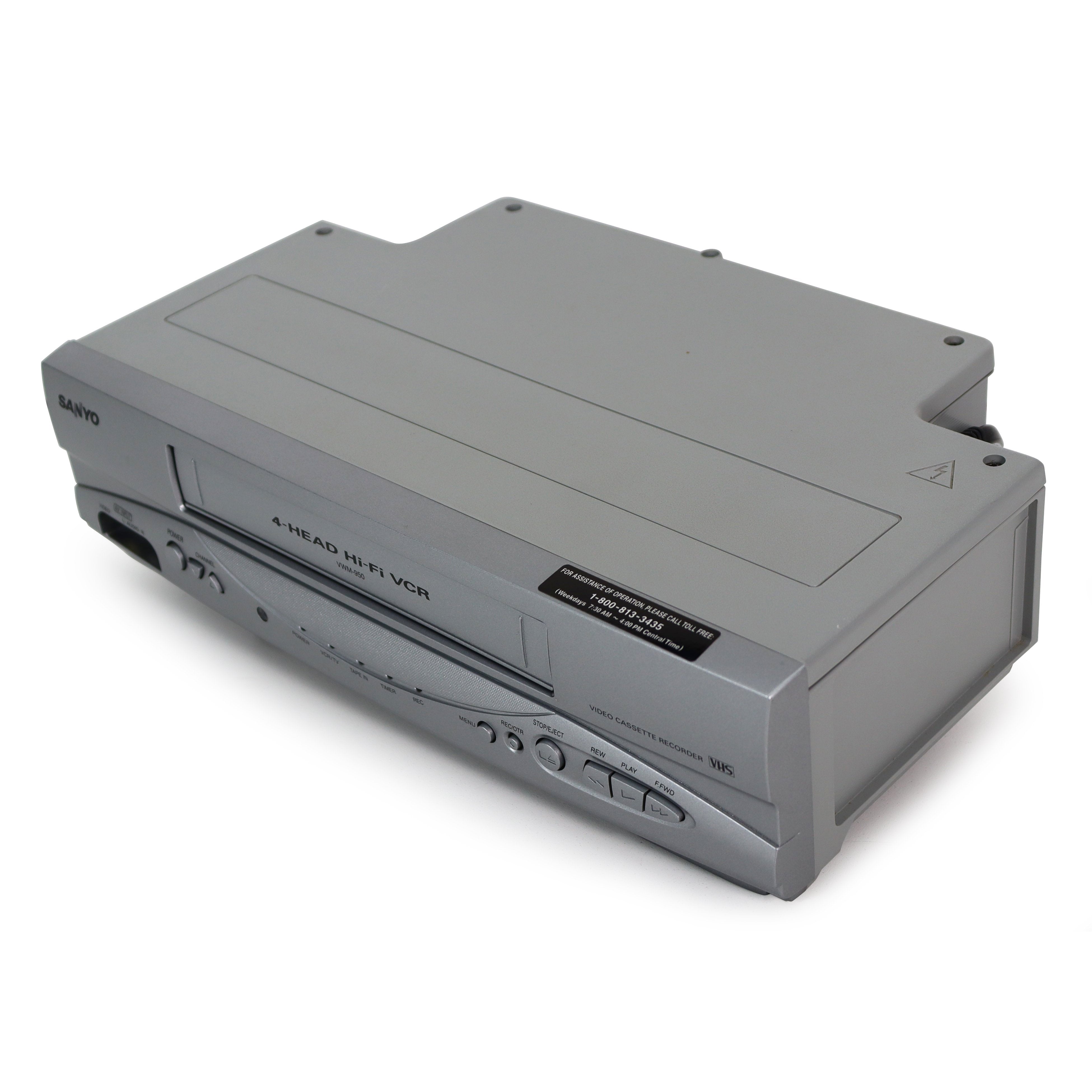 Sanyo Vwm-380 4 Reproductor de grabadora de casete de vídeo VHS VCR de la  cabeza
