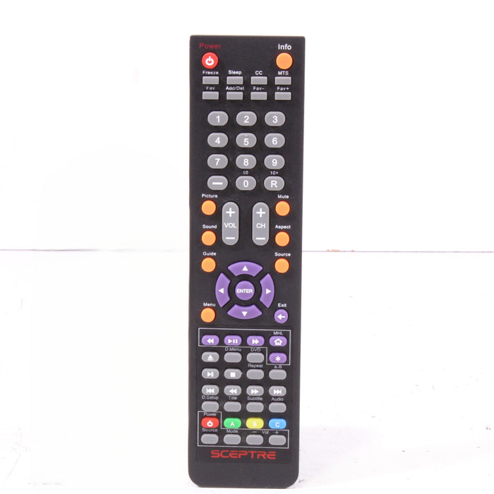 Sceptre 142022370015C Universal Remote Control for TV E249BD-FMQC-Remote Controls-SpenCertified-vintage-refurbished-electronics