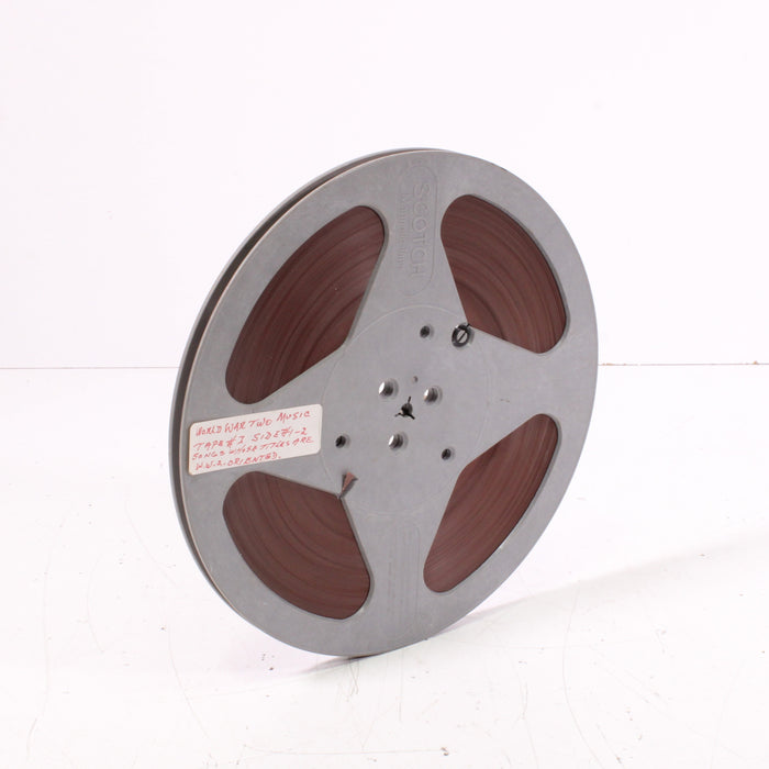 Scotch Magnetic Tape World War II Era Music 10" Reel 1/4" Reel-to-Reel Tape-Reel-to-Reel Tape-SpenCertified-vintage-refurbished-electronics