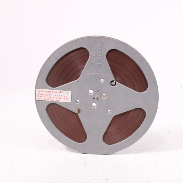 Scotch Magnetic Tape World War II Era Music 10" Reel 1/4" Reel-to-Reel Tape-Reel-to-Reel Tape-SpenCertified-vintage-refurbished-electronics