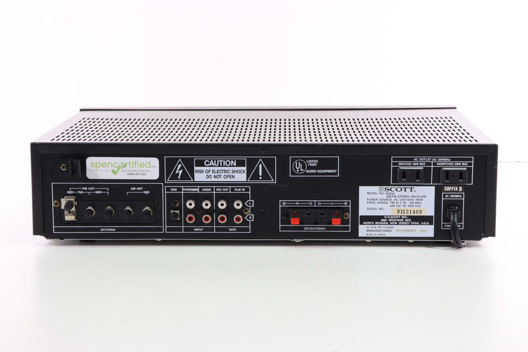 SCOTT RS250 Synthesizer AM/FM Home Stereo Tuner Receiver-Audio & Video Receivers-SpenCertified-vintage-refurbished-electronics