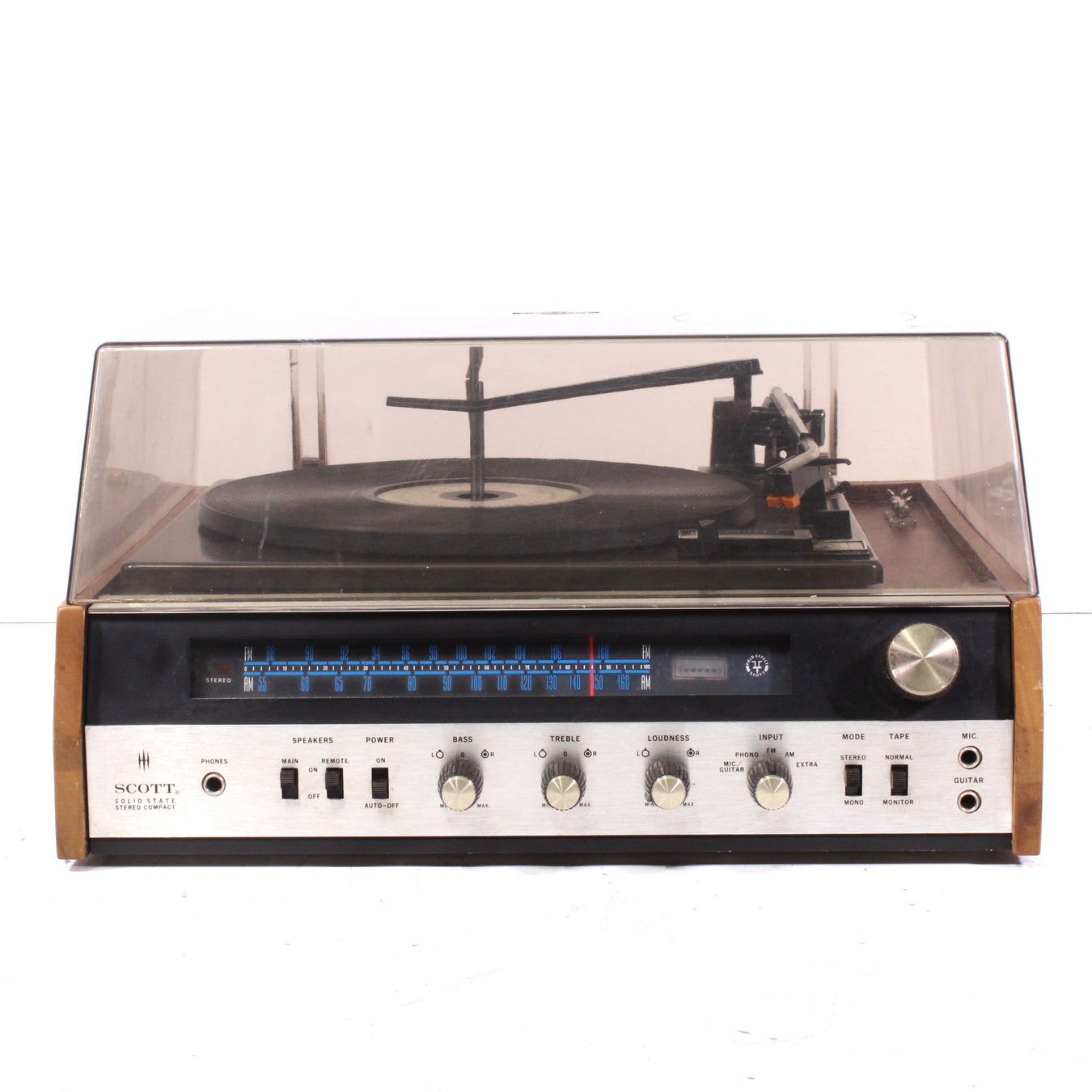 Scott Type 712 Solid State AM FM Stereo Turntable Compact Music System (1970s)-Turntables & Record Players-SpenCertified-vintage-refurbished-electronics