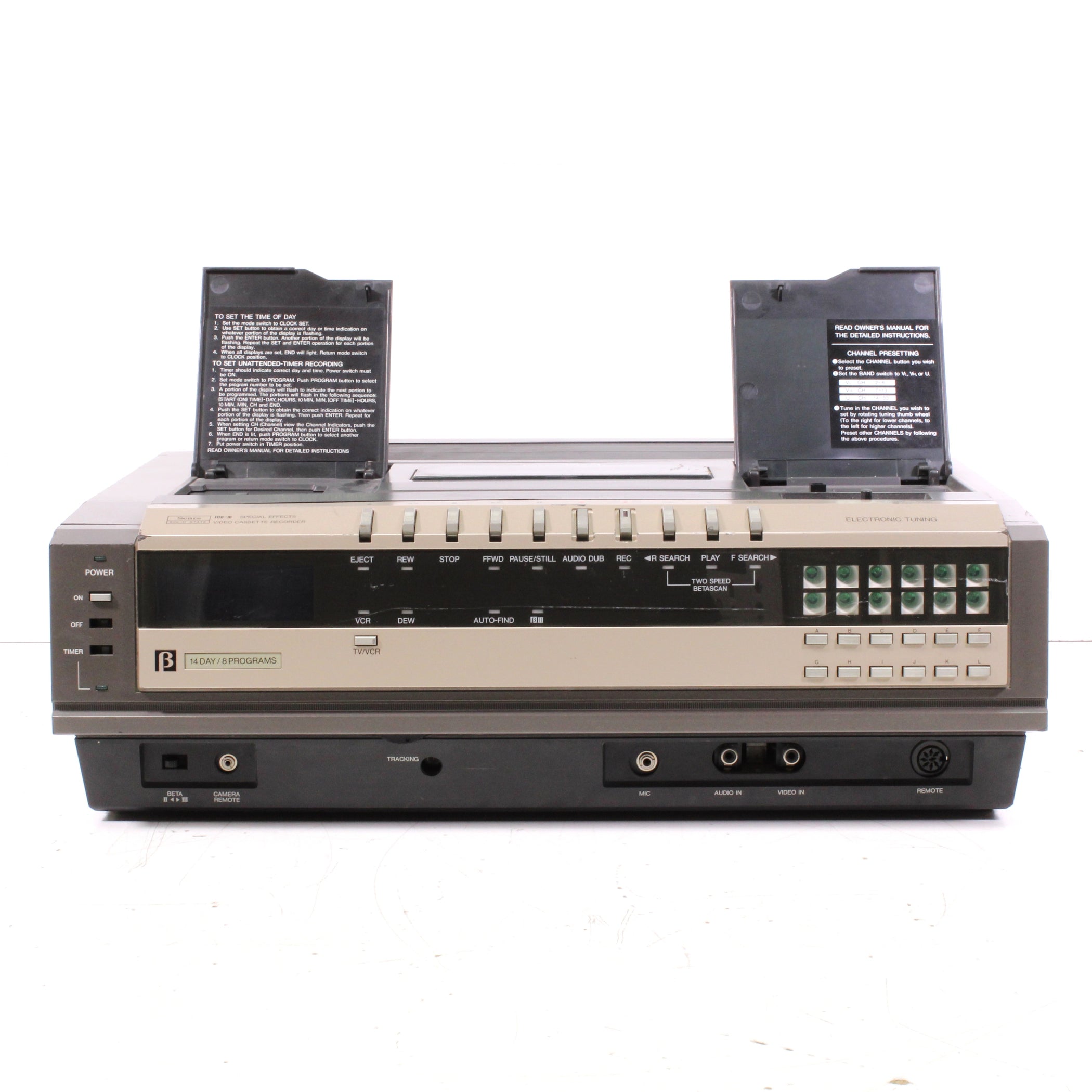 Sears 562.53220150 Betavision VTR Video Tape Recorder Player (1981 ...