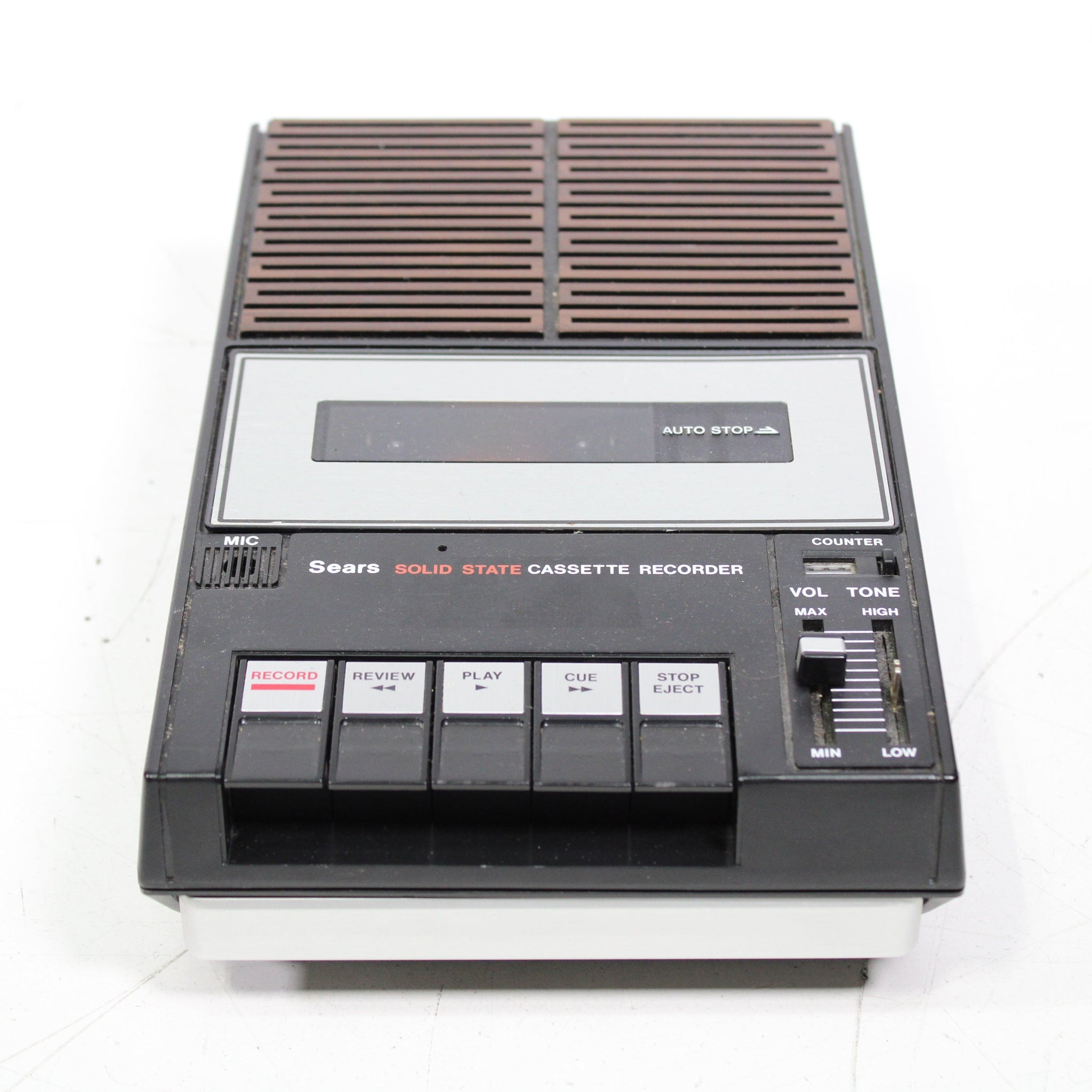 Sears 799.21672500 Solid State Cassette Recorder Player Wood Grain (AS