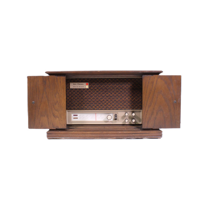 Sears Silvertone Solid State AM/FM Table Radio Wood Cabinet Phono Input Vintage-Radios-SpenCertified-vintage-refurbished-electronics
