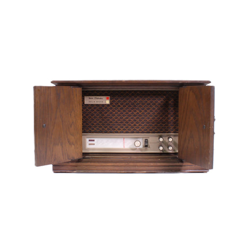 Sears Silvertone Solid State AM/FM Table Radio Wood Cabinet Phono Input Vintage-Radios-SpenCertified-vintage-refurbished-electronics