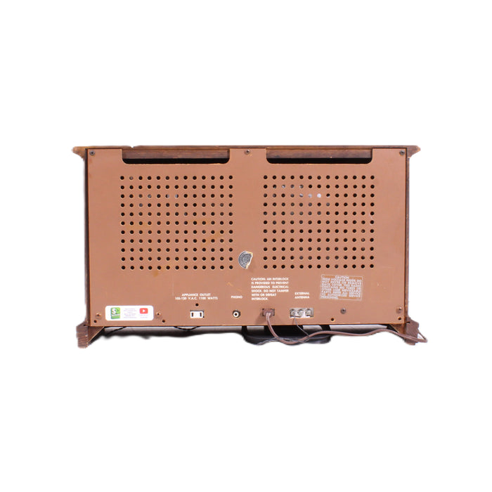 Sears Silvertone Solid State AM/FM Table Radio Wood Cabinet Phono Input Vintage-Radios-SpenCertified-vintage-refurbished-electronics