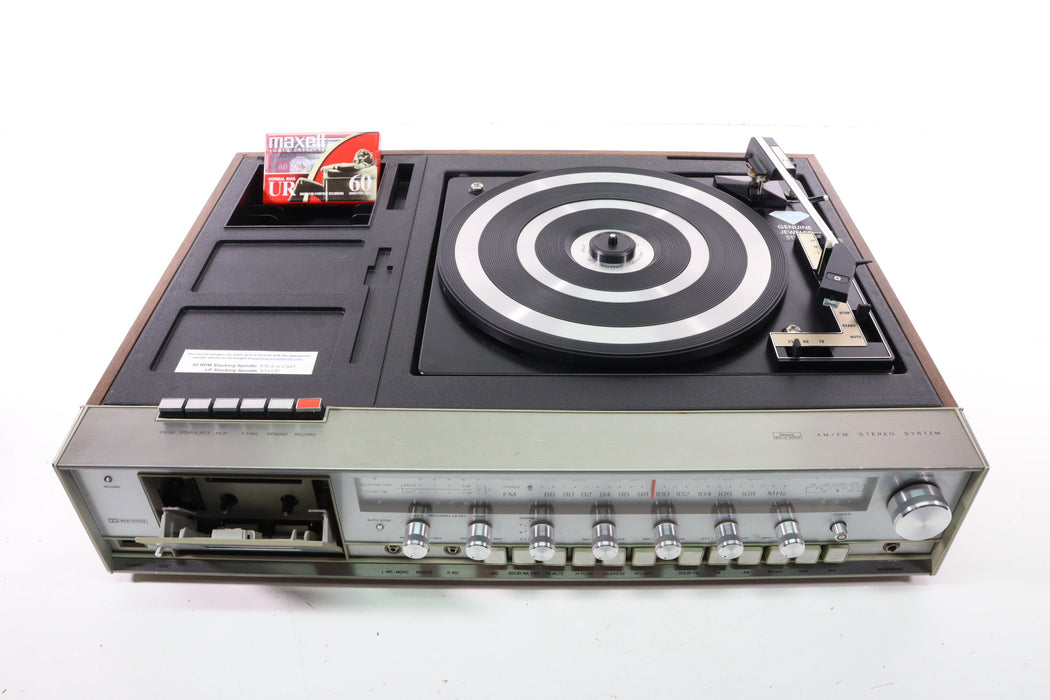 Sears Solid State AM/FM Stereo System Record Player with Cassette Reco