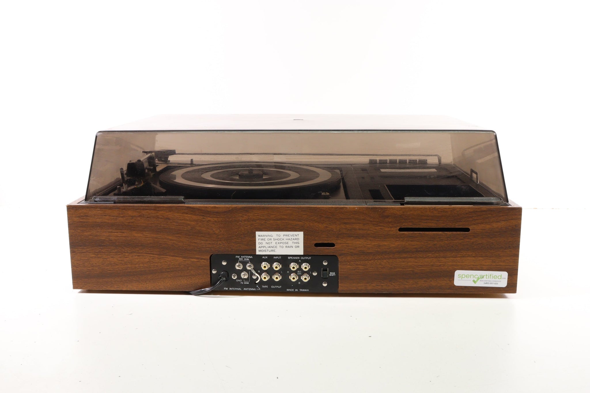 Sears Solid State AM/FM Stereo System Record Player with Cassette Reco
