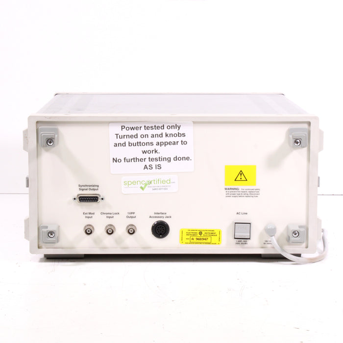 Sencore VG91 Universal Video Generator (AS IS, UNTESTED)-Electronics-SpenCertified-vintage-refurbished-electronics