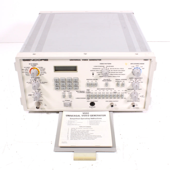 Sencore VG91 Universal Video Generator (AS IS, UNTESTED)-Electronics-SpenCertified-vintage-refurbished-electronics