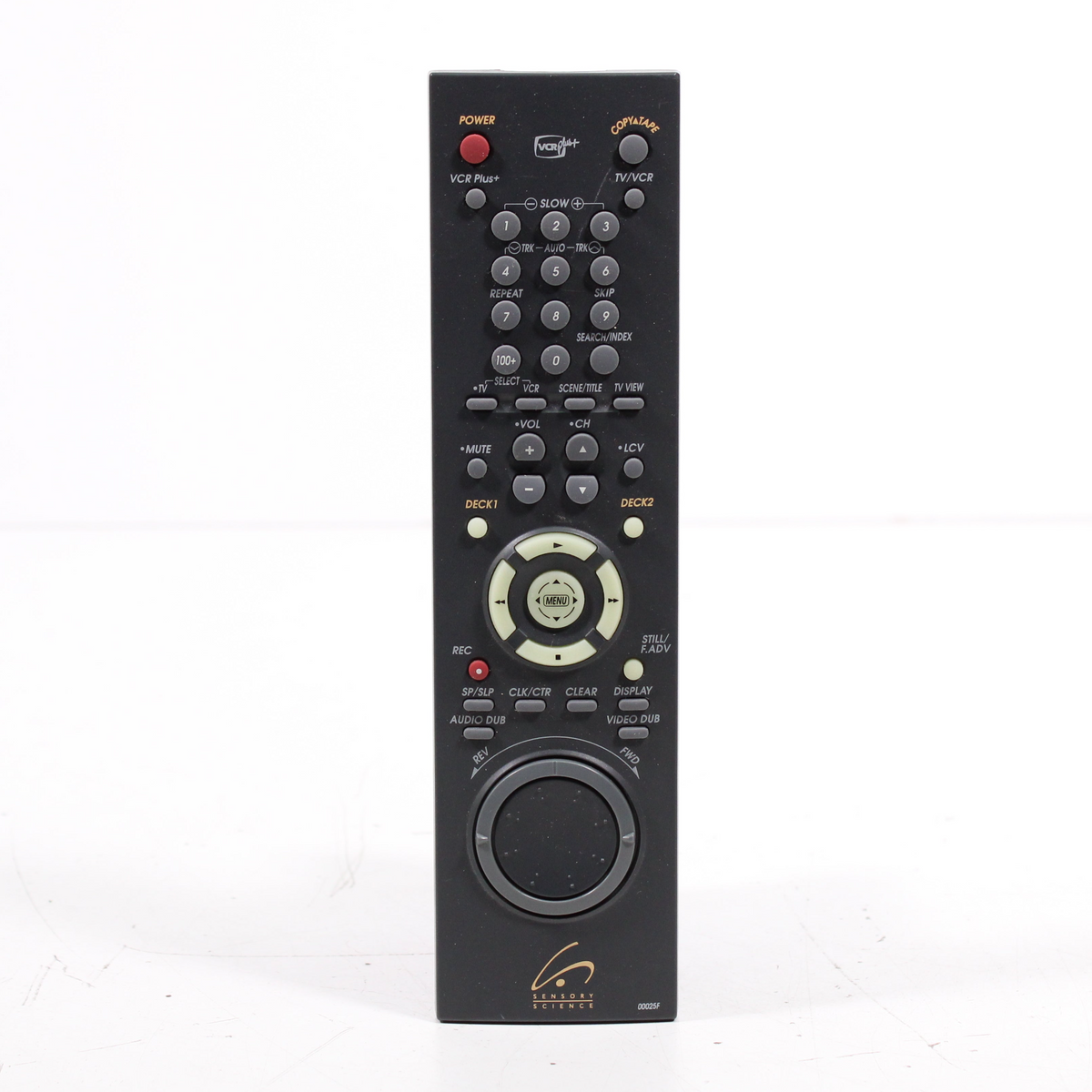 Science Remote Control Sensory Science 00025F Remote Control for Dual Deck VCR — SpenCertified