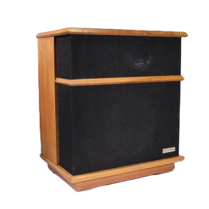 Sentry Model 100 Vintage Floor Speaker Pair w/ Built-In Wheels-Speakers-SpenCertified-vintage-refurbished-electronics