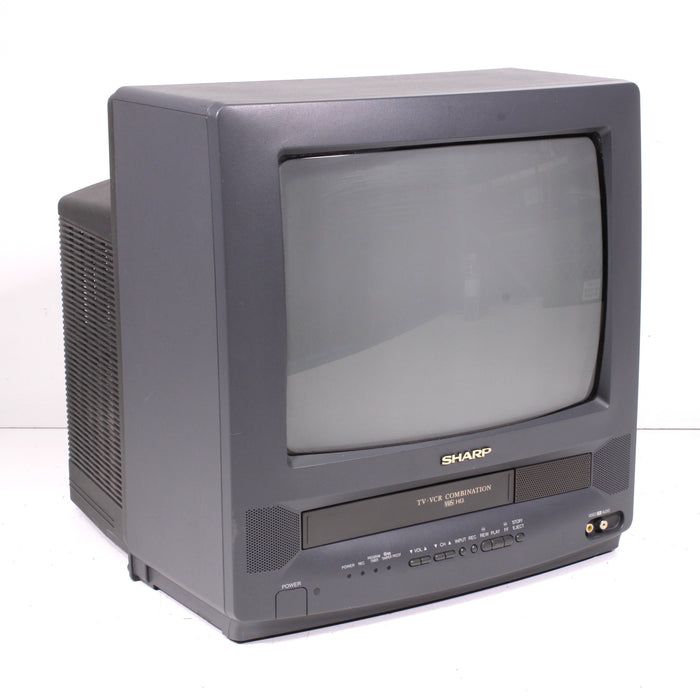 Sharp 13VT-L100 13" CRT Television TV VCR Combo RF, Mono AV Inputs (1999) (AS IS)-Televisions-SpenCertified-vintage-refurbished-electronics