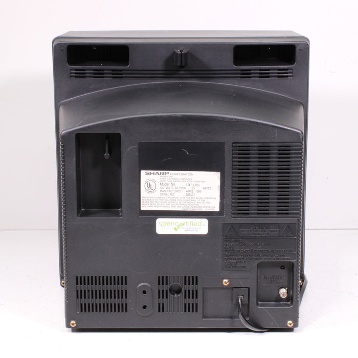 Sharp 13VT-L100 13" CRT Television TV VCR Combo RF, Mono AV Inputs (1999) (AS IS)-Televisions-SpenCertified-vintage-refurbished-electronics