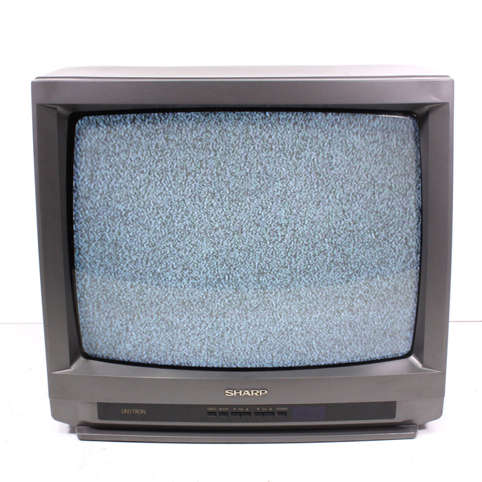 Sharp 19C-M100R 19" CRT Television Retro Color Tube TV RF (1992)-Televisions-SpenCertified-vintage-refurbished-electronics