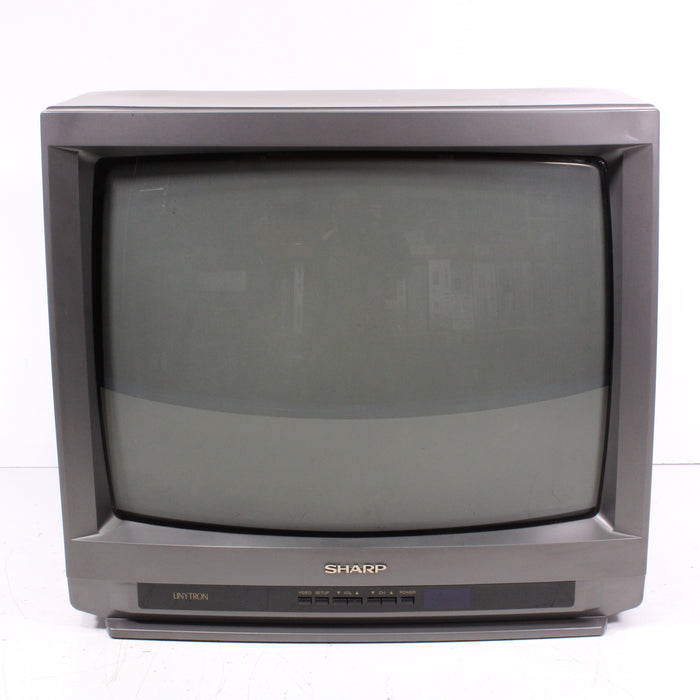 Sharp 19C-M100R 19" CRT Television Retro Color Tube TV RF (1992)-Televisions-SpenCertified-vintage-refurbished-electronics