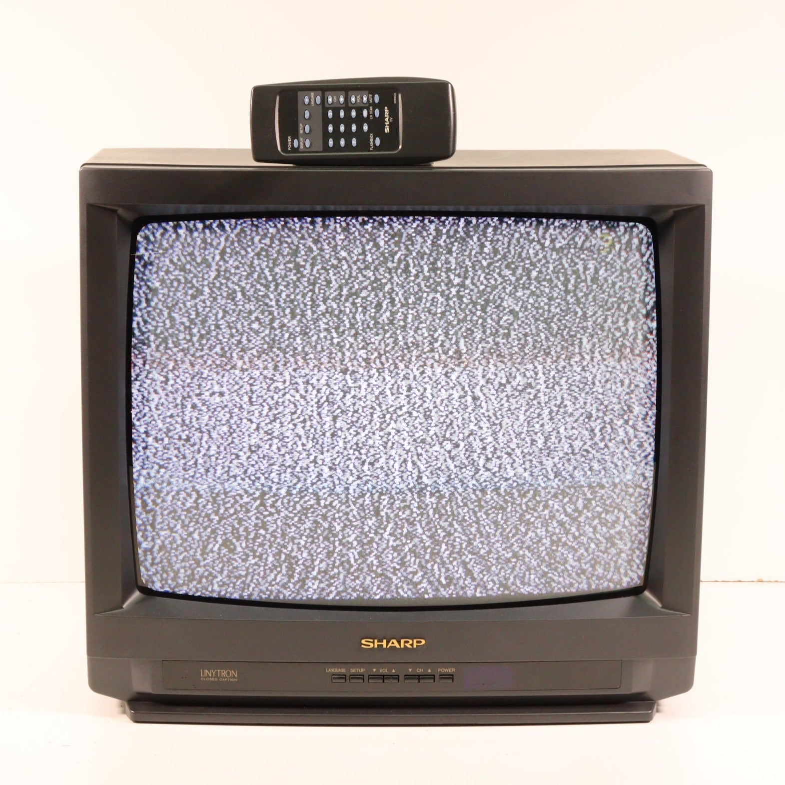 Sharp 19E-M40R Retro Television with Linytron Closed Captioning