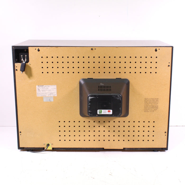 Sharp 25J01 25" CRT Color Television Linytron Plus Retro Wood Case (1984)-Televisions-SpenCertified-vintage-refurbished-electronics
