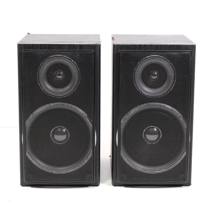 Sharp CP-DK257N Small Bookshelf Speaker Pair for Component System-Speakers-SpenCertified-vintage-refurbished-electronics