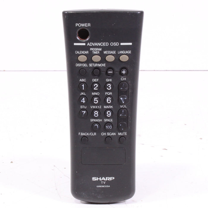 Sharp G0938CESA Remote Control for TV 25ES110 and More-Remote Controls-SpenCertified-vintage-refurbished-electronics