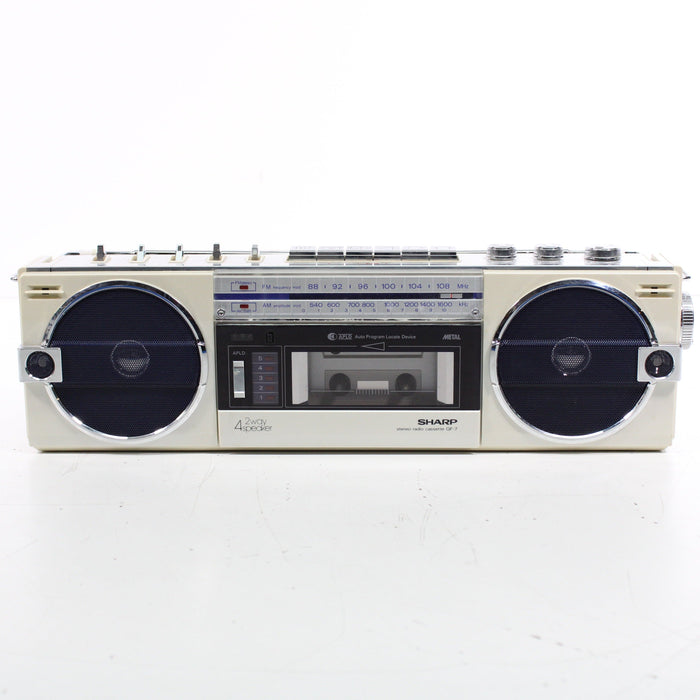 Sharp GF-7 Portable AM FM Stereo Radio Cassette Player Recorder-Radios-SpenCertified-vintage-refurbished-electronics