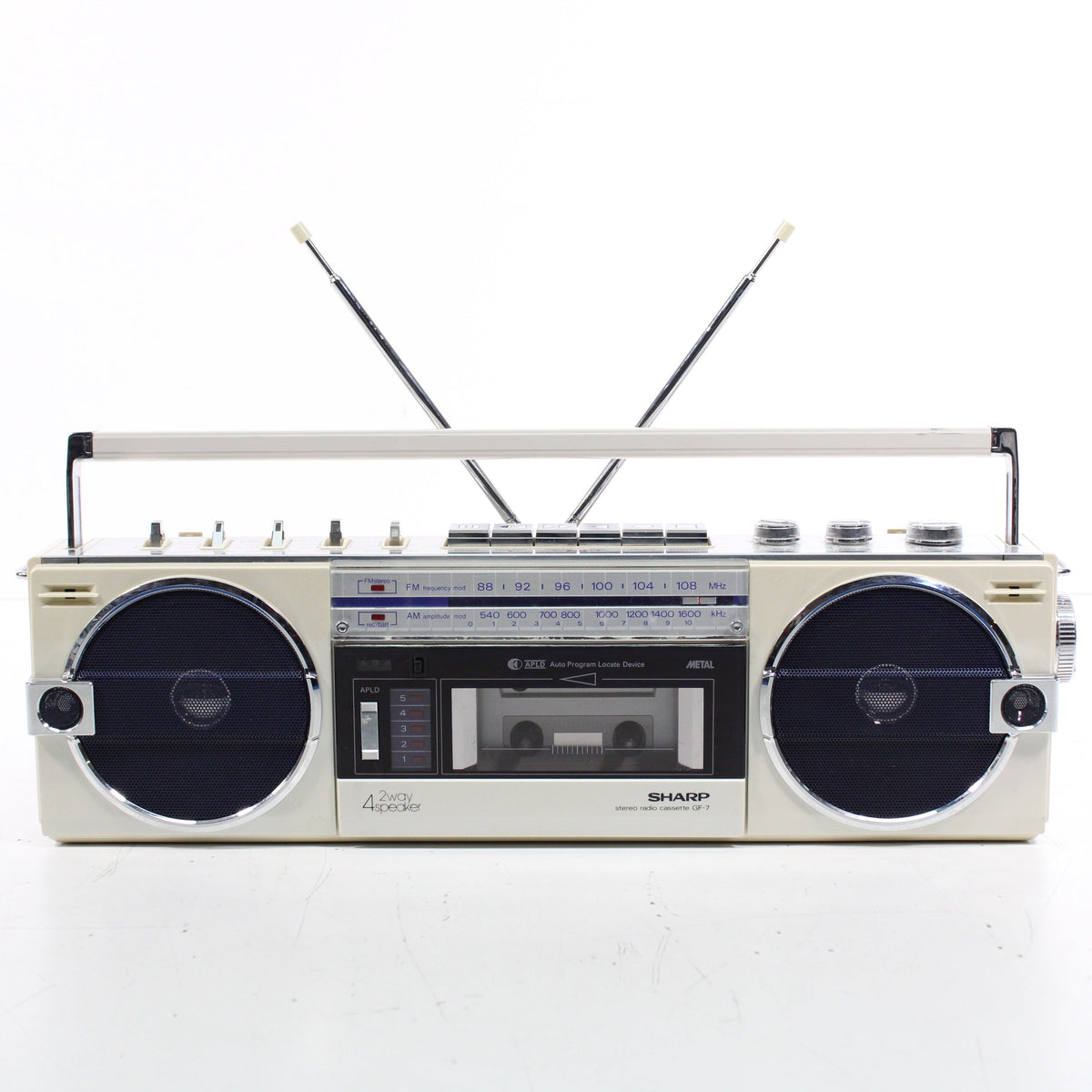 RADIO CASSETTE BOOMBOX Sharp GF-4500 Vintage Fonctionne Stéréo Vintage EUR 95,00 - FR RADIO CASSETTE BOOMBOX Sharp GF-4500 Vintage Fonctionne Stéréo Vintage EUR 95,00 - FR