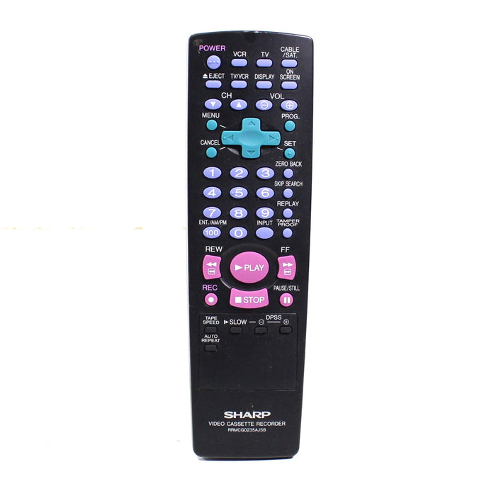 Sharp RRMCG0235AJSB Remote Control for VCR VC-A382U and More-Remote Controls-SpenCertified-vintage-refurbished-electronics