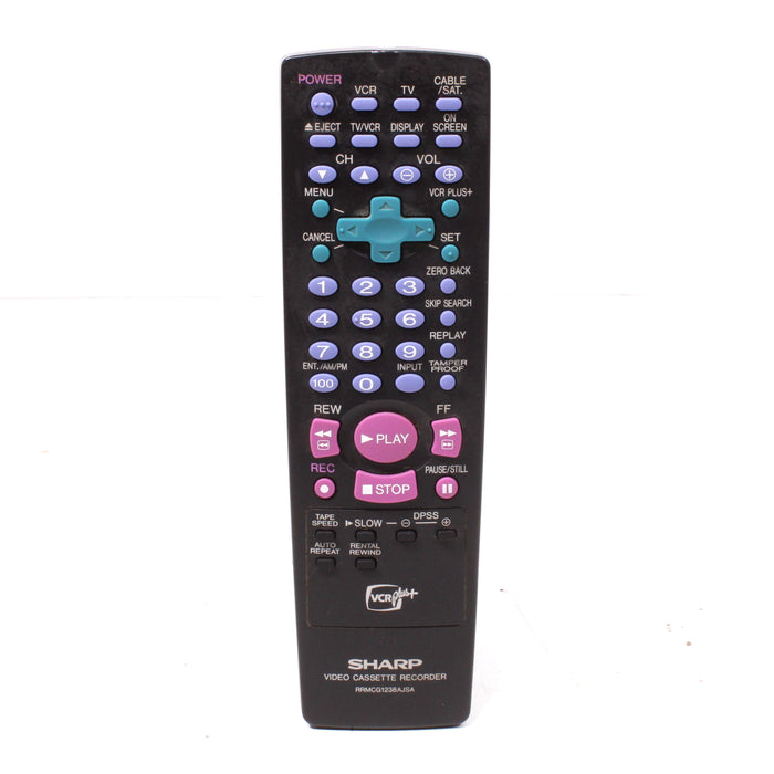 Sharp RRMCG1238AJSA Remote Control for Sharp VC-H815U VCR-Remote Controls-SpenCertified-vintage-refurbished-electronics