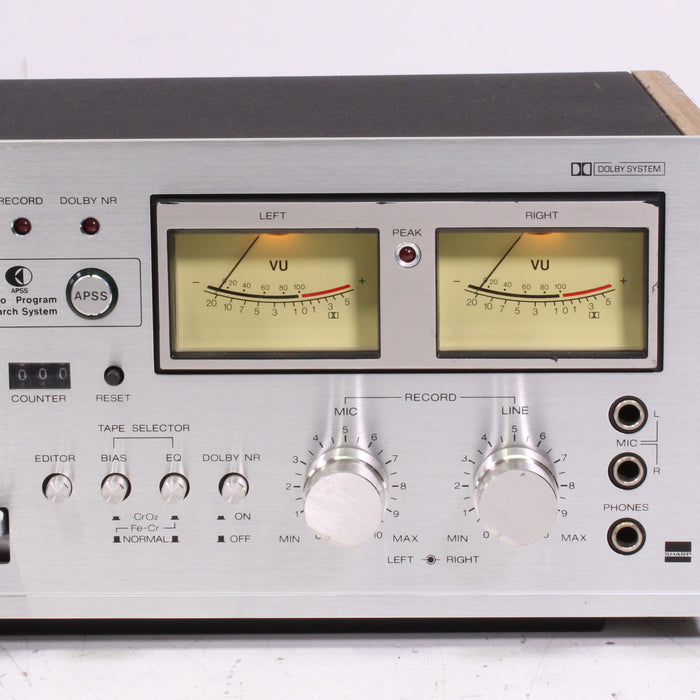 Sharp RT-1165 Stereo Cassette Deck Dolby NR Silver Face Vintage-Cassette Players & Recorders-SpenCertified-vintage-refurbished-electronics
