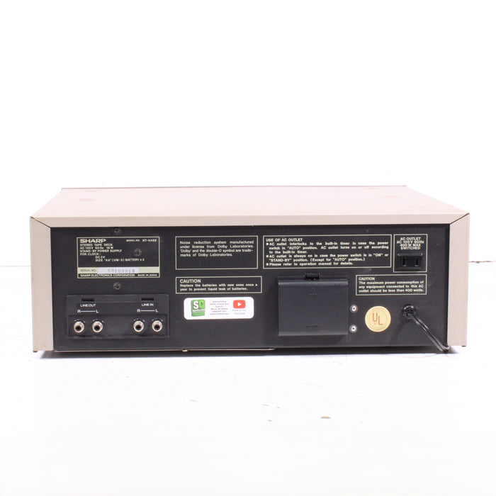 Sharp RT-4488 Computer Controlled Stereo Cassette Deck-Cassette Players & Recorders-SpenCertified-vintage-refurbished-electronics
