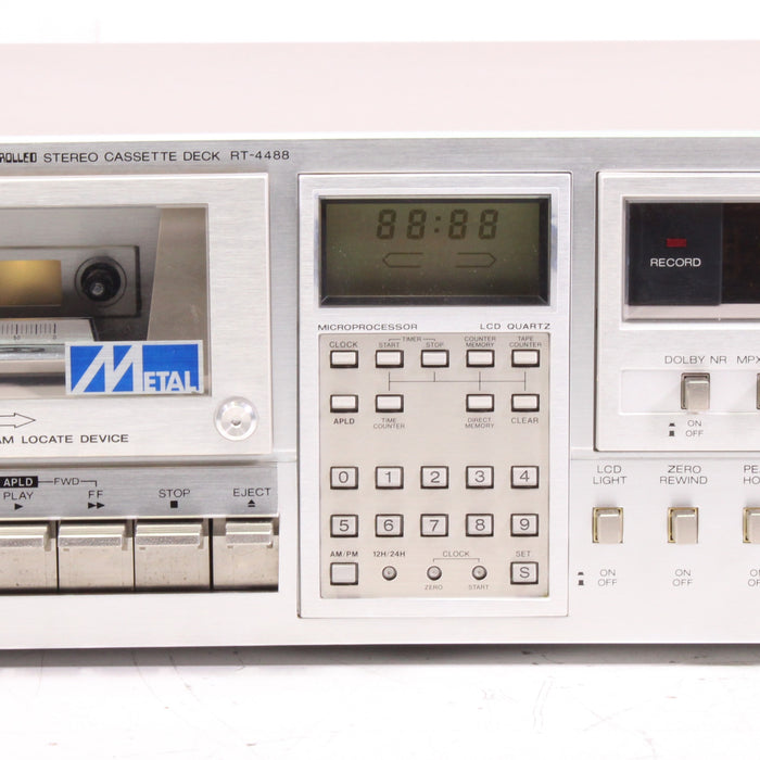 Sharp RT-4488 Computer Controlled Stereo Cassette Deck-Cassette Players & Recorders-SpenCertified-vintage-refurbished-electronics