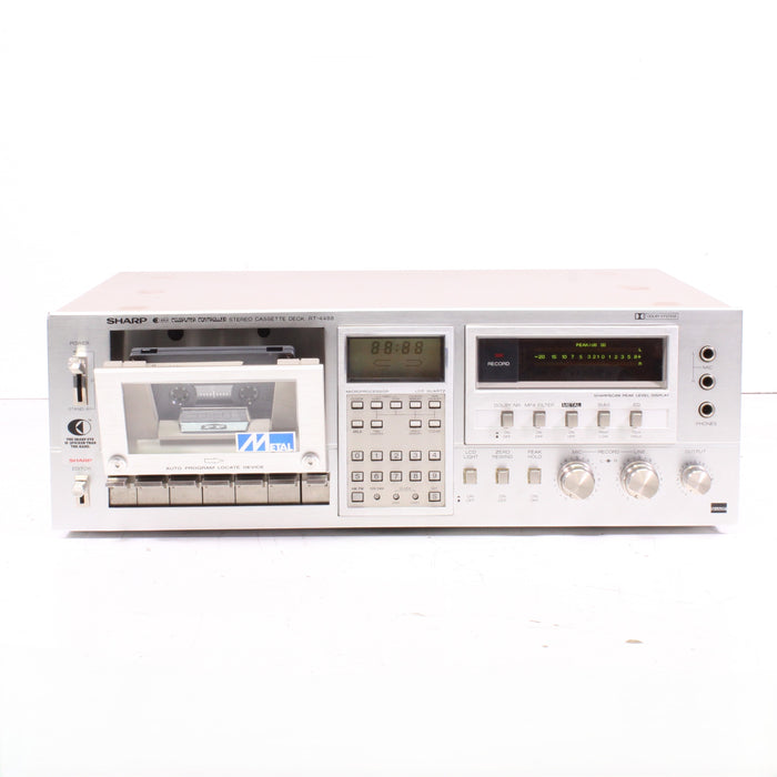 Sharp RT-4488 Computer Controlled Stereo Cassette Deck-Cassette Players & Recorders-SpenCertified-vintage-refurbished-electronics