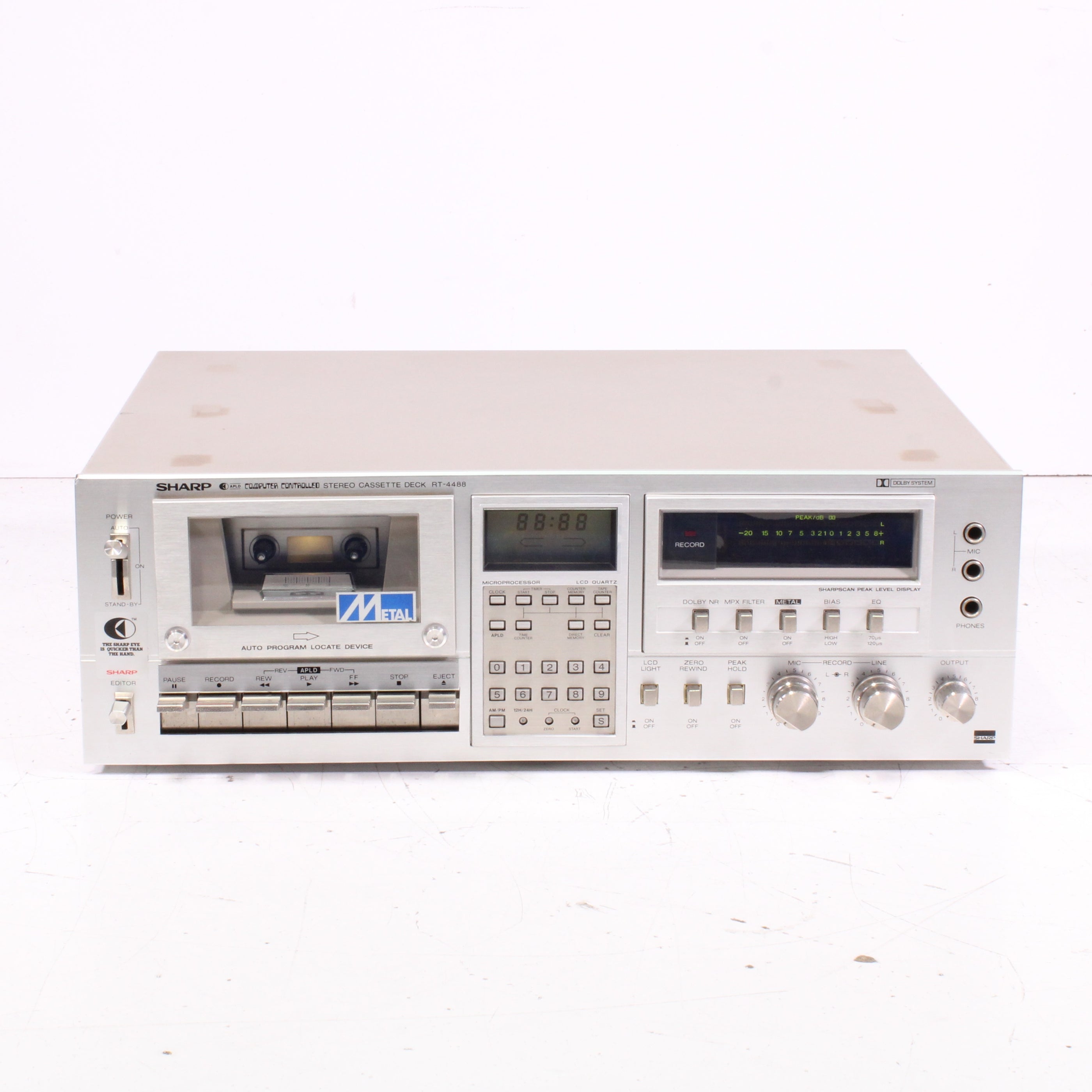 Sharp RT-4488 Computer Controlled Stereo Cassette Deck — SpenCertified